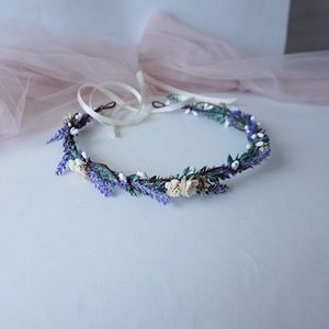 Custom | Lavender floral head piece 🍃